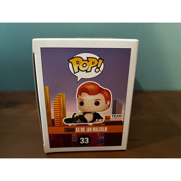 Conan O'Brien as Dr Ian Malcolm Exclusive Funko Pop 33 SDCC Con‎ Jurassic Park - Picture 5 of 11